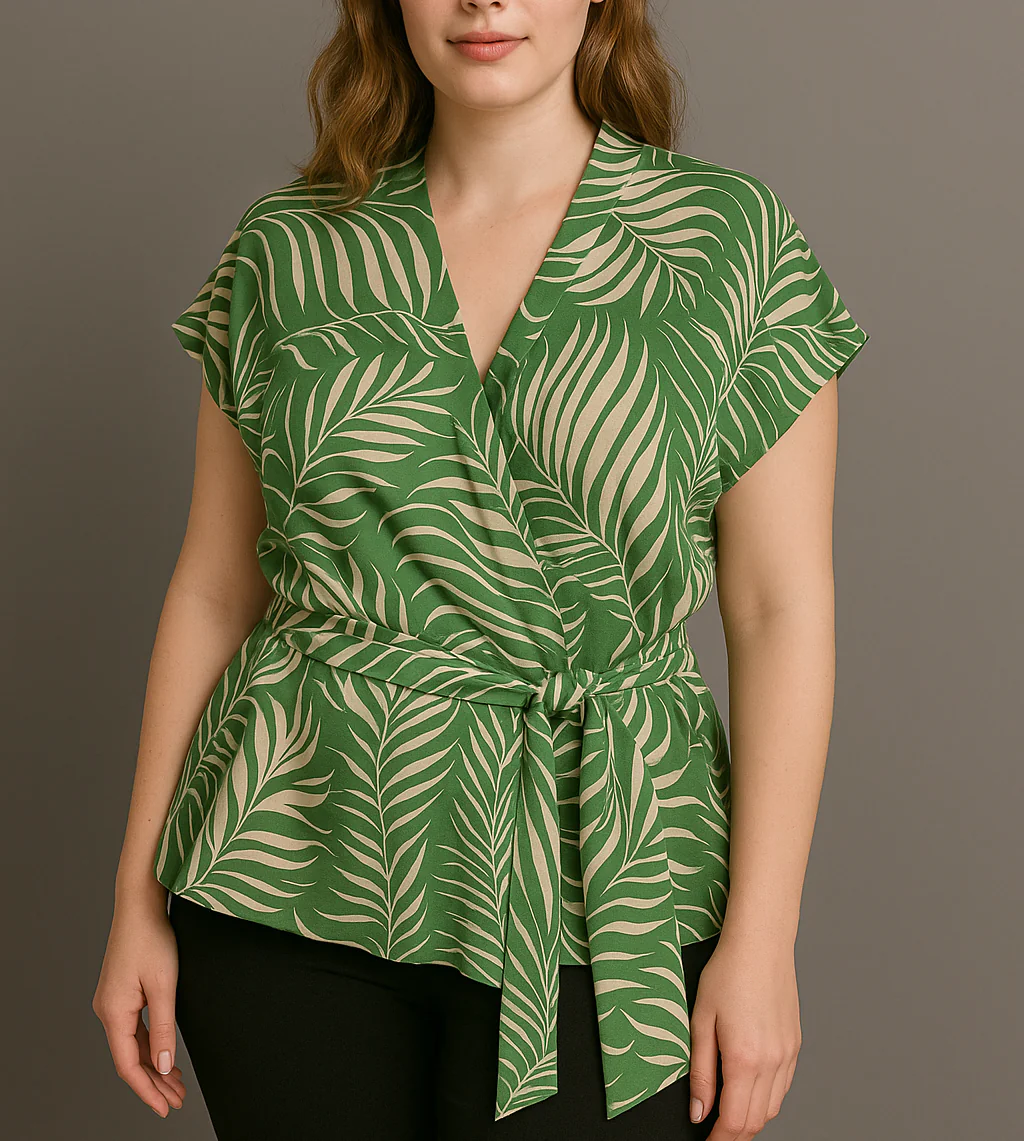 Blusa Basque Émeraude