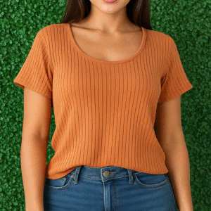 Blusa Jully - Canelada com Abertura nas Costas